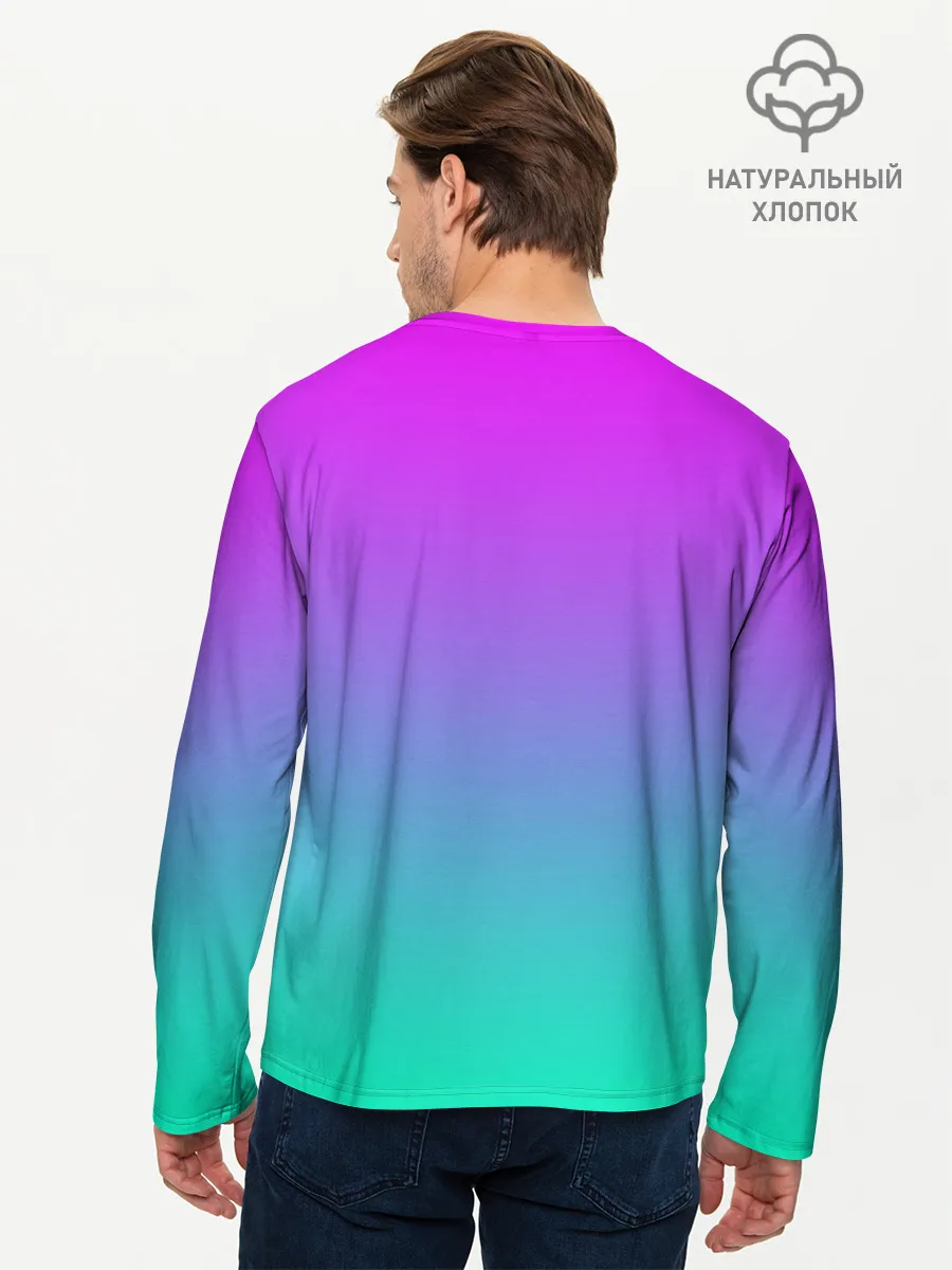 Мужской лонгслив базовый / Skittles | Черный