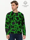 Мужской лонгслив базовый / Cyber cube