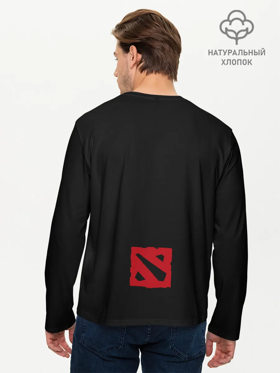 Мужской лонгслив базовый / Рыцарь дракон | Dota 2