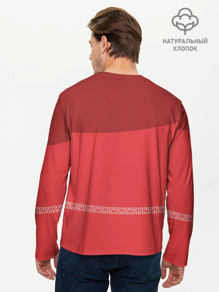 Мужской лонгслив базовый / День России