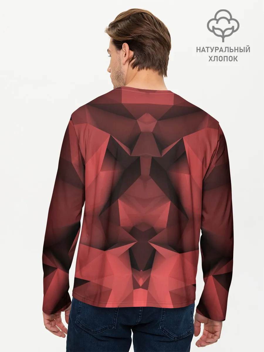 Мужской лонгслив базовый / Геометрическая Абстракция