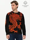 Мужской лонгслив базовый / RED CHINA DRAGON