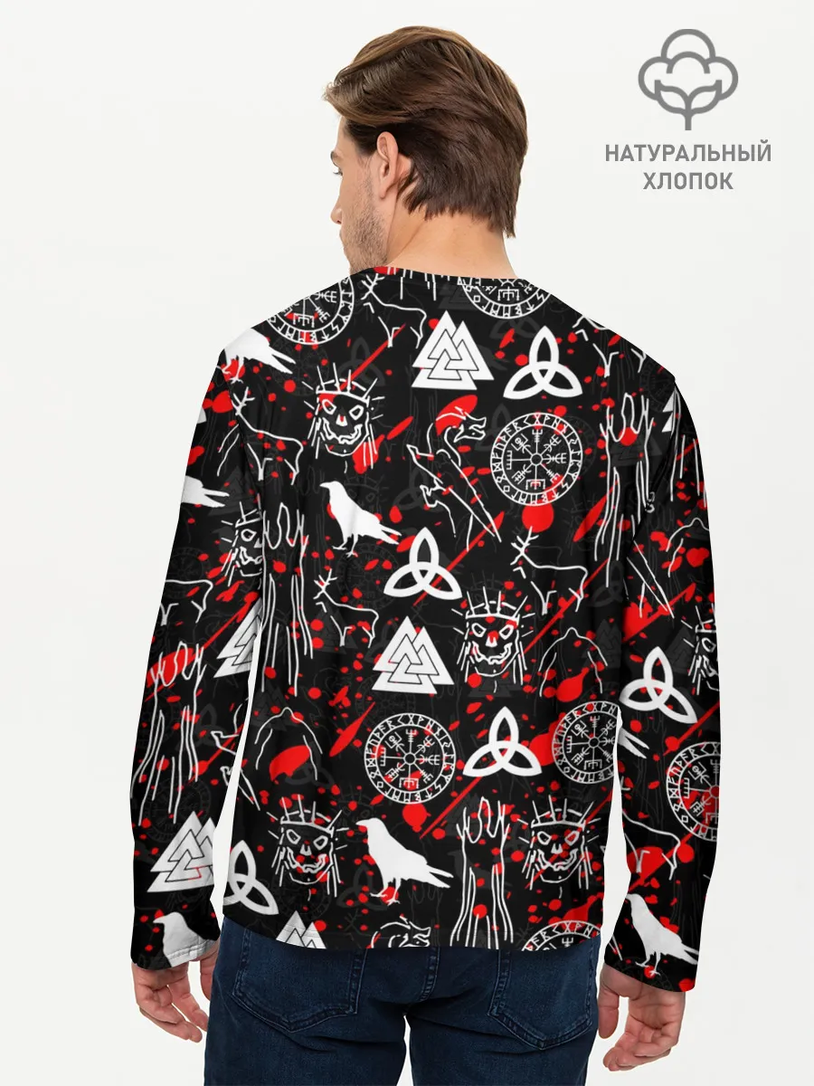 Мужской лонгслив базовый / VALHEIM РУНЫ