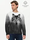 Мужской лонгслив базовый / Волк