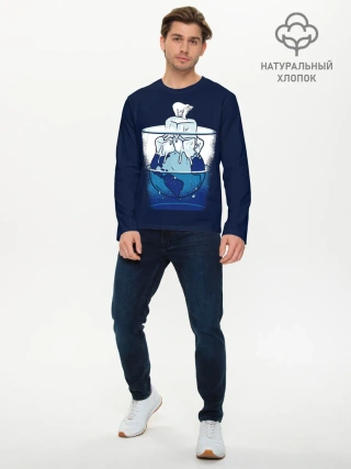 Мужской лонгслив базовый / Polar Ice Bear