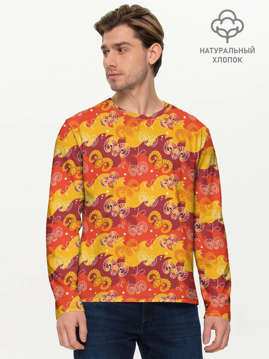 Мужской лонгслив базовый / Овен