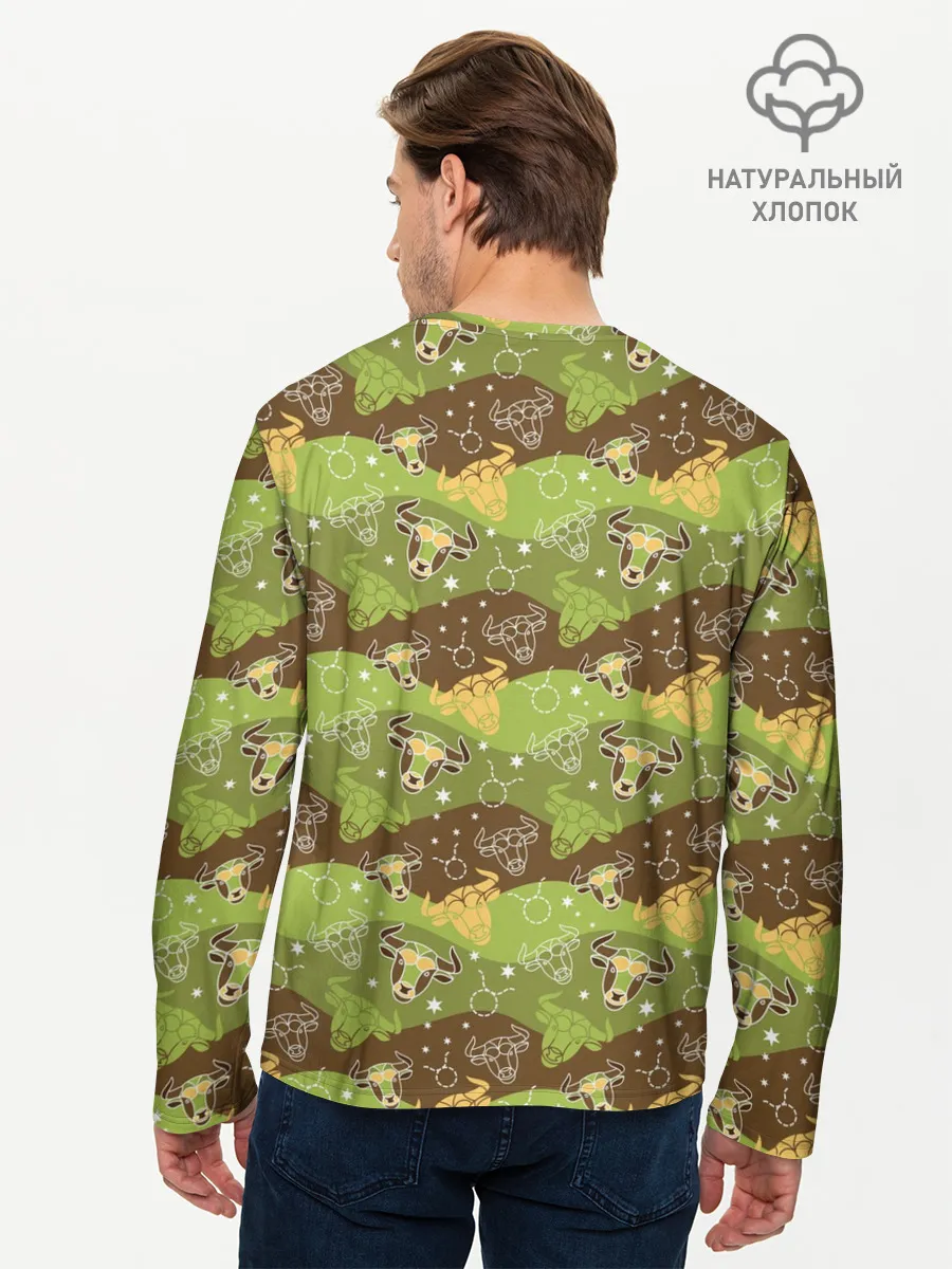 Мужской лонгслив базовый / Телец