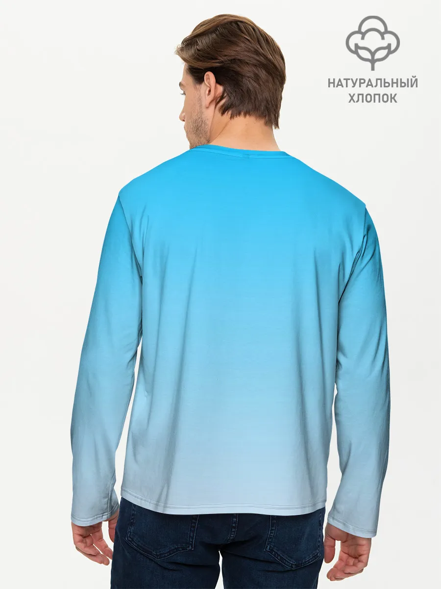 Мужской лонгслив базовый / Ahegao Blue-eyed girl