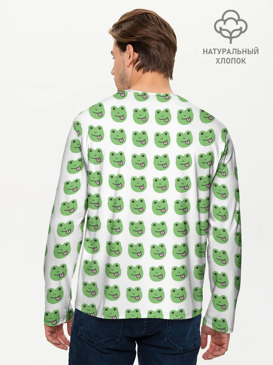 Мужской лонгслив базовый / лягушки