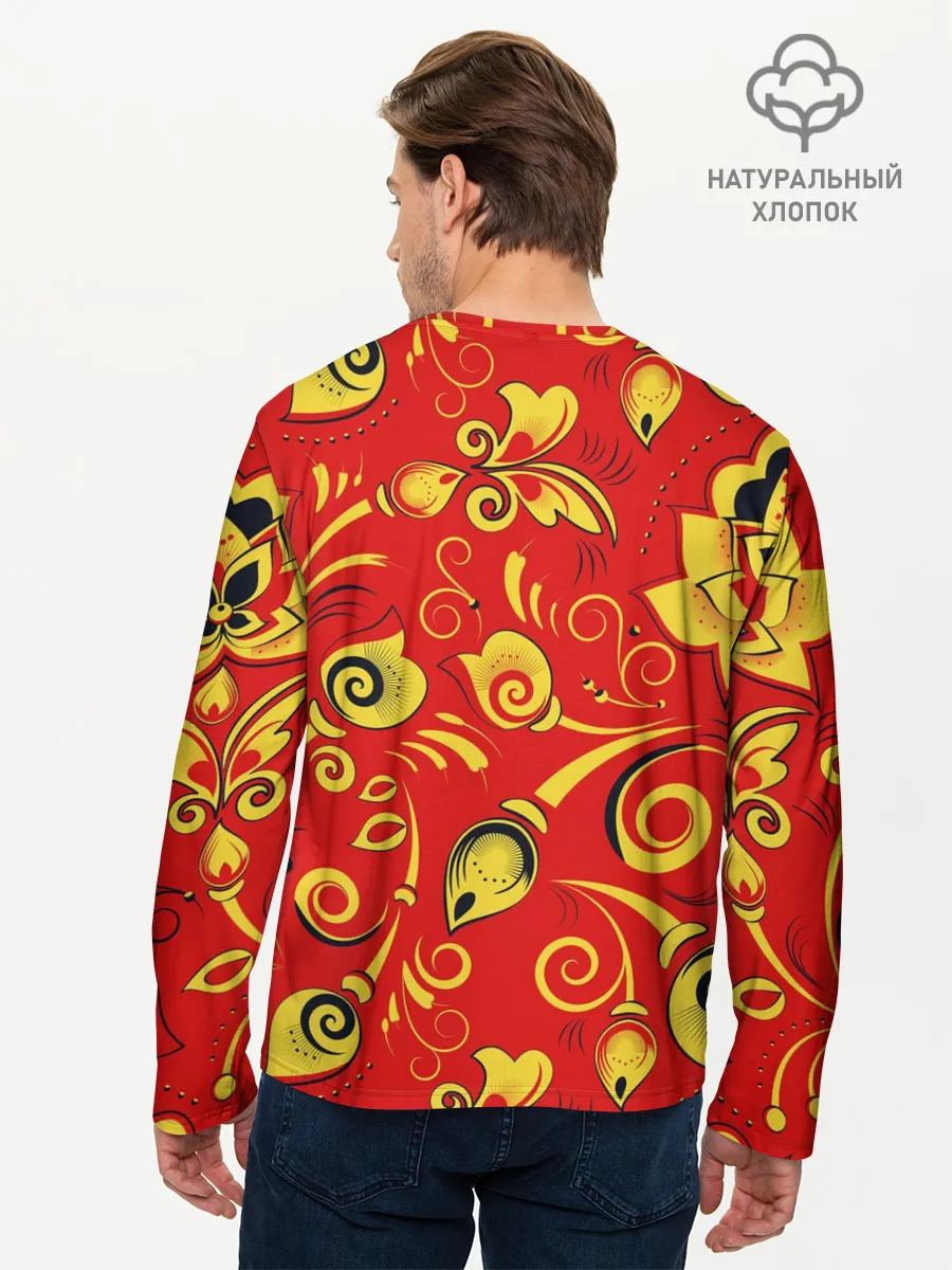 Мужской лонгслив базовый / ХОХЛОМА