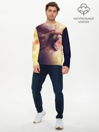 Мужской лонгслив базовый / TIGER ROAR