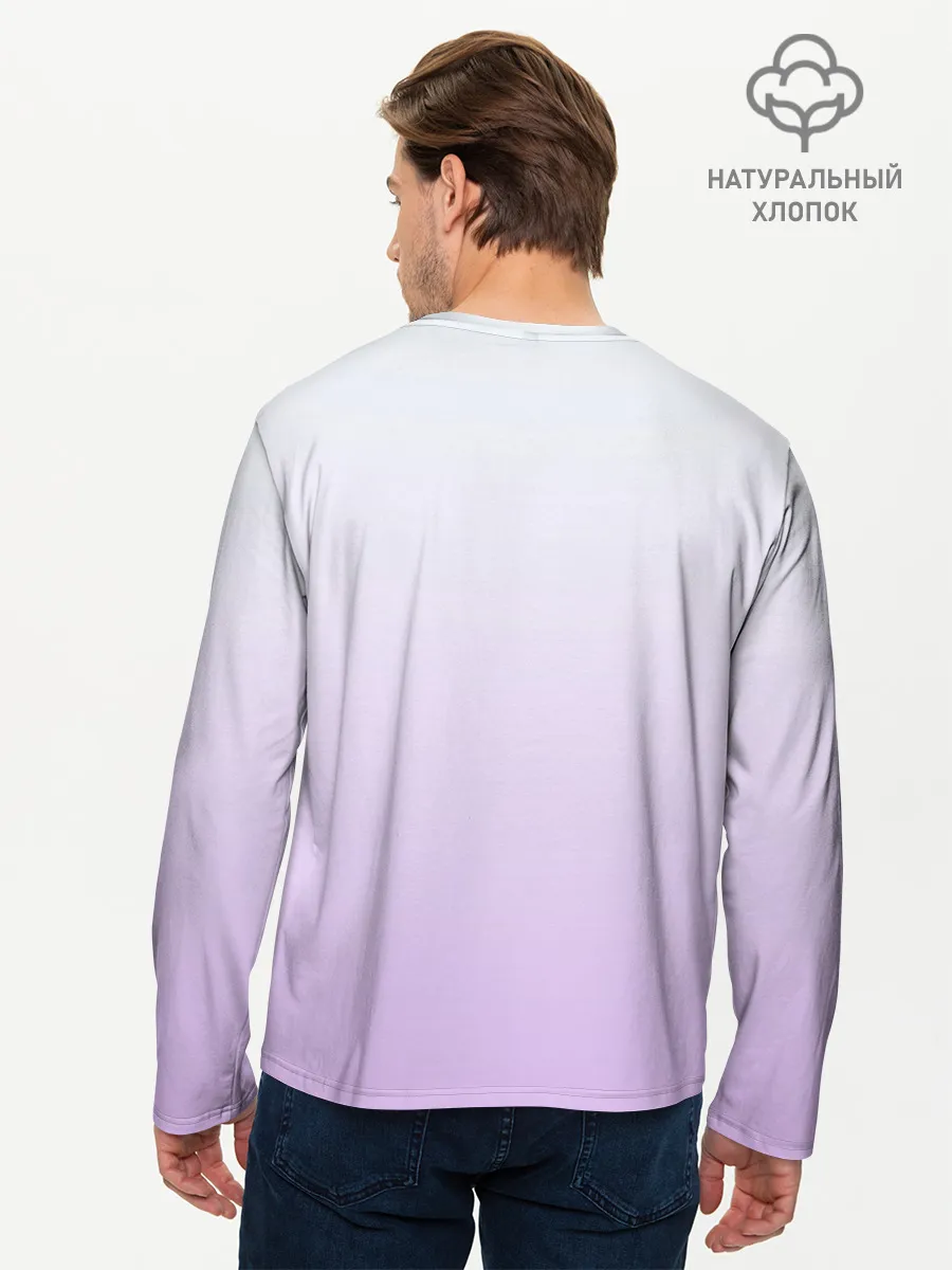 Мужской лонгслив базовый / акварельная птичка