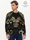 Мужской лонгслив базовый / Черное золото