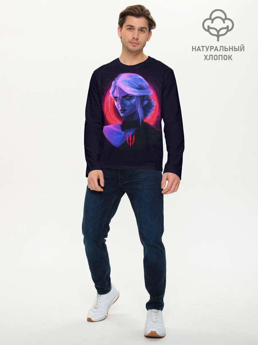 Мужской лонгслив базовый / Цири | Ведьмак