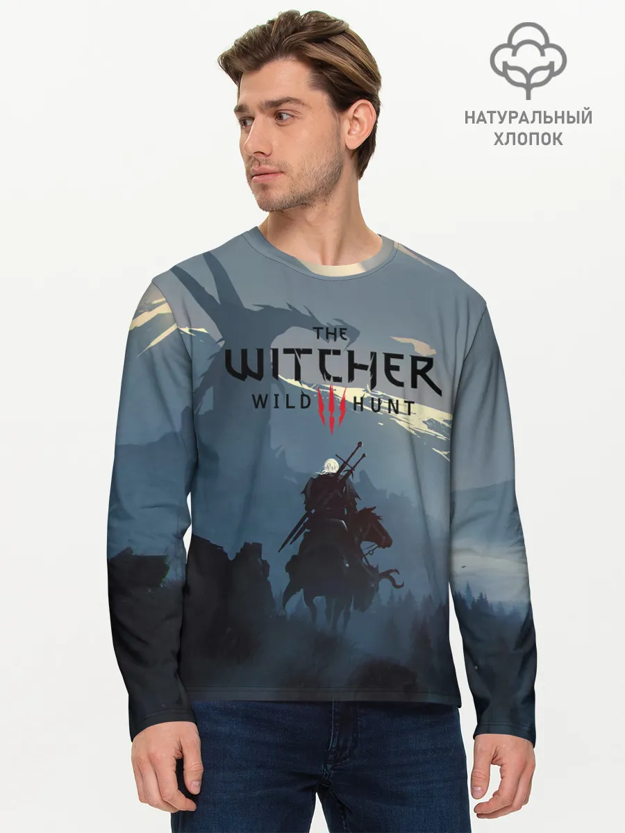 Мужской лонгслив базовый / Ведьмак