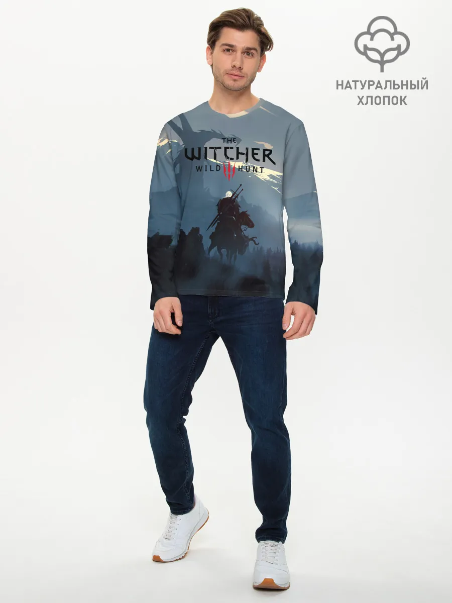 Мужской лонгслив базовый / Ведьмак