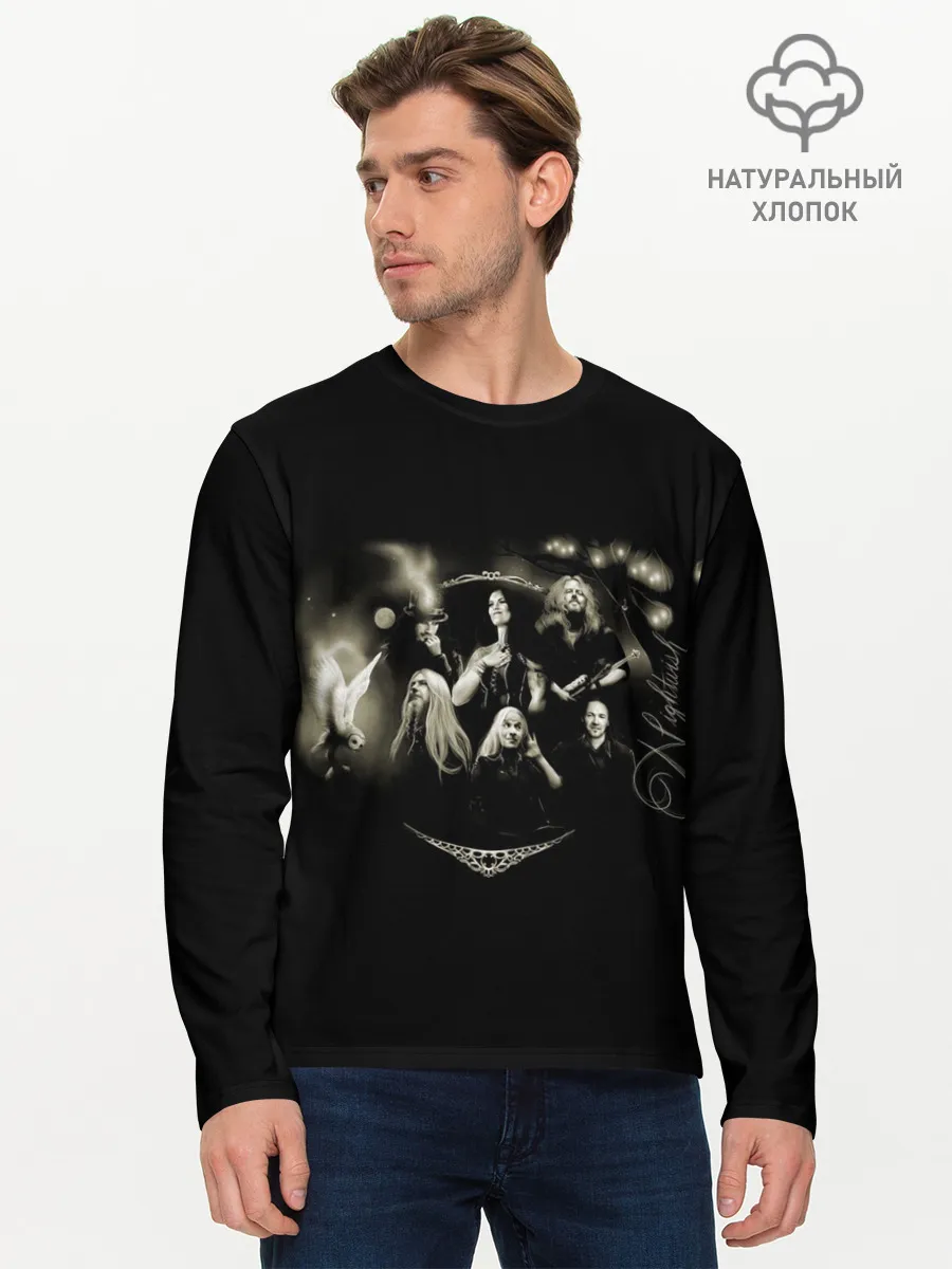 Мужской лонгслив базовый / Nightwish Art