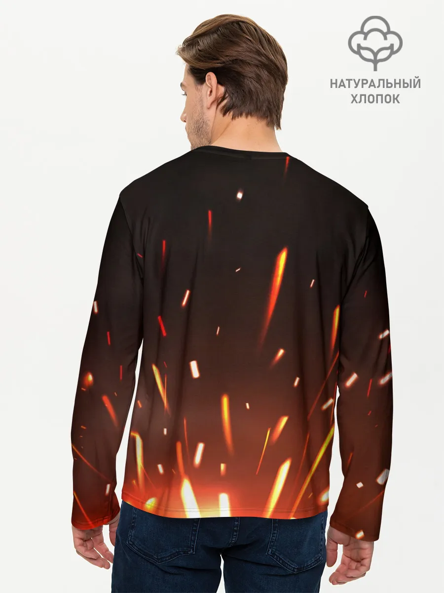 Мужской лонгслив базовый / Скелет из Вальхейма