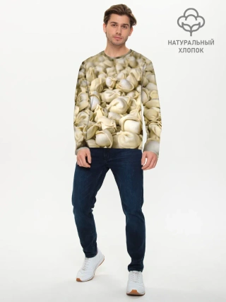 Мужской лонгслив базовый / Пельмени