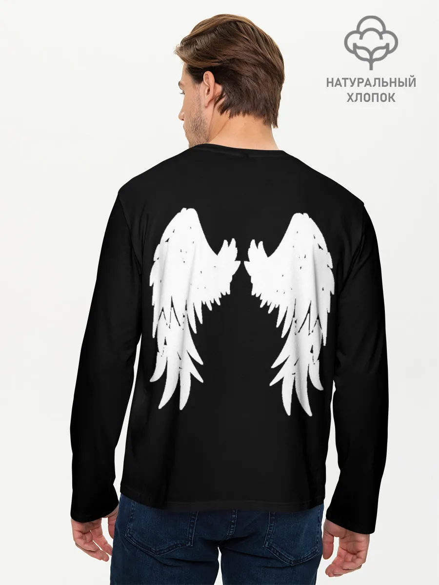 Мужской лонгслив базовый / GOOD OMENS | БЛАГИЕ ЗНАМЕНИЯ