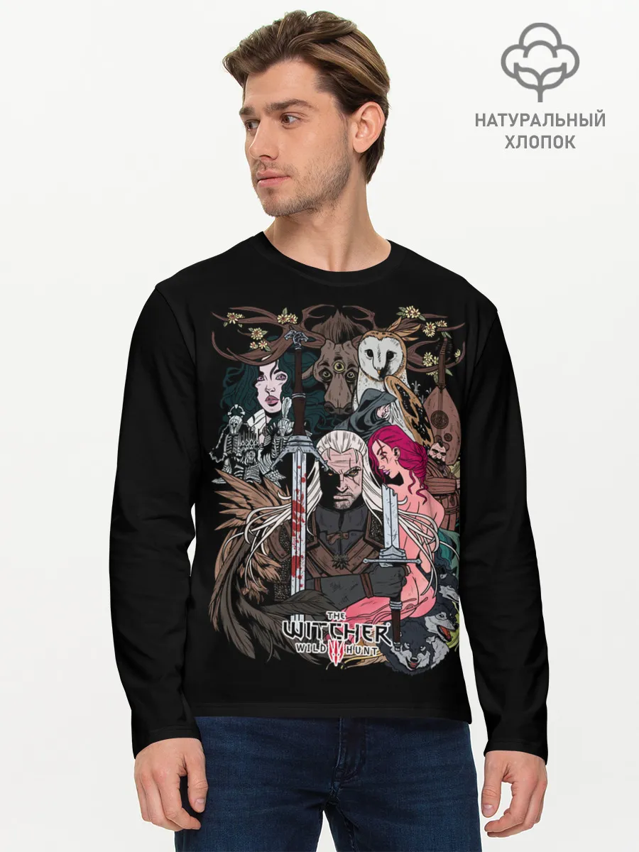 Мужской лонгслив базовый / Охотник на монстров