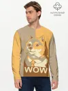 Мужской лонгслив базовый / Doge Wow