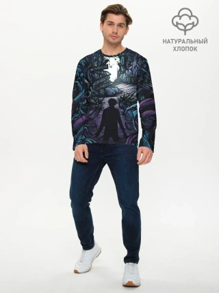 Мужской лонгслив базовый / Мистический Лес