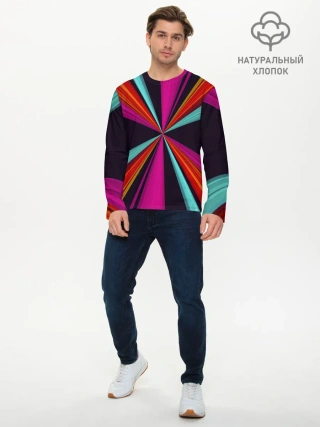 Мужской лонгслив базовый / Полосы