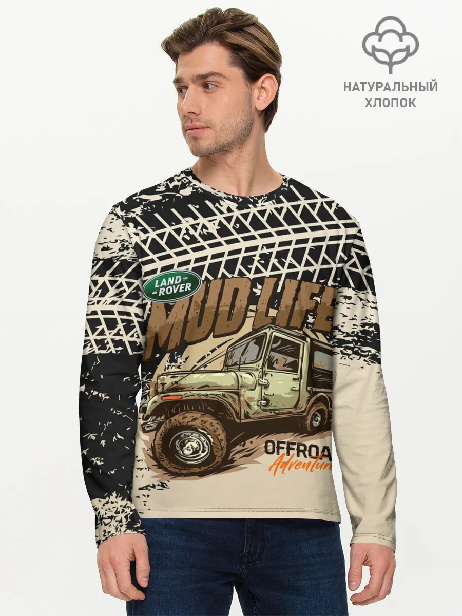 Мужской лонгслив базовый / LAND ROVER