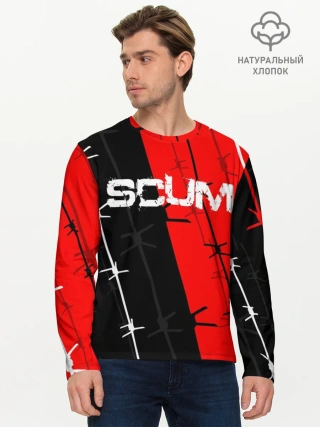 Мужской лонгслив базовый / SCUM
