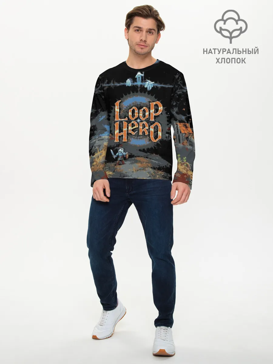 Мужской лонгслив базовый / Loop Hero
