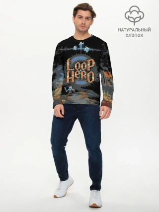 Мужской лонгслив базовый / Loop Hero