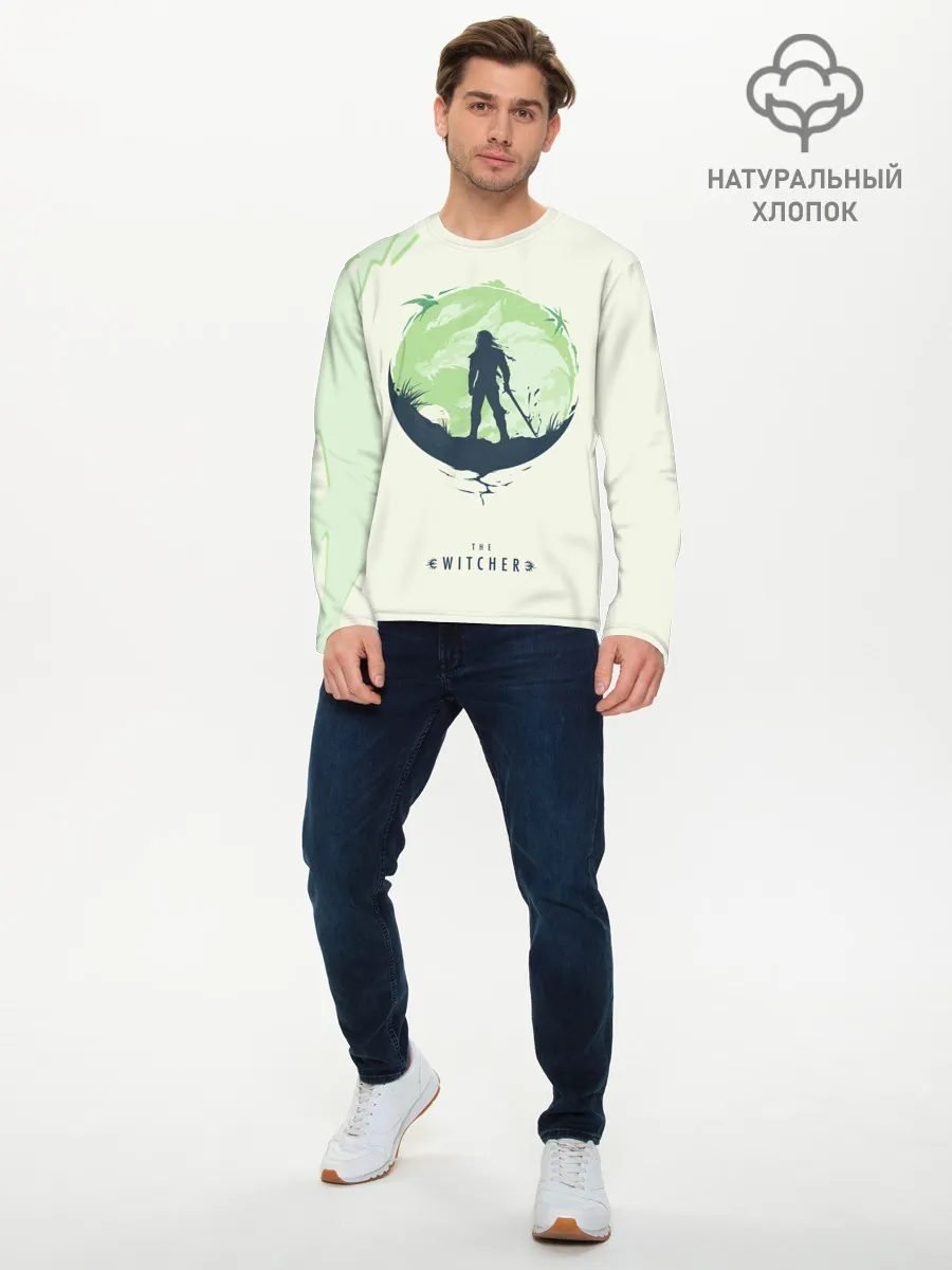 Мужской лонгслив базовый / Школа волка