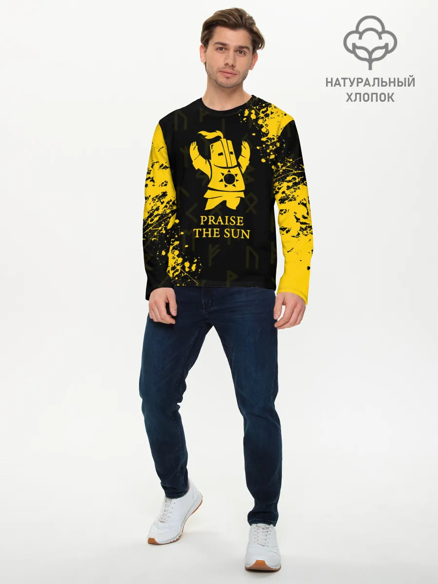 Мужской лонгслив базовый / DARK SOULS | ТЁМНЫЕ ДУШИ