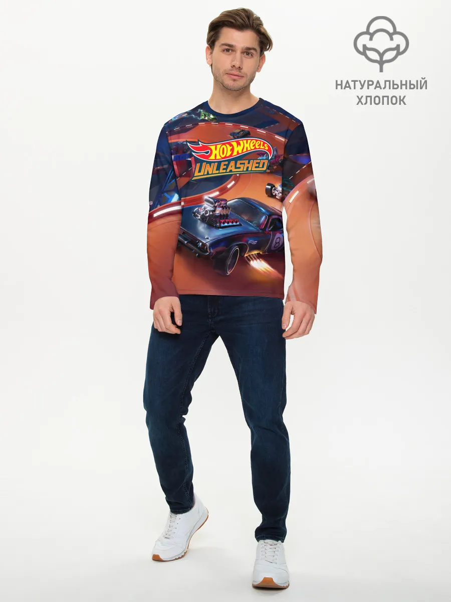 Мужской лонгслив базовый / Hot Wheels Unleashed