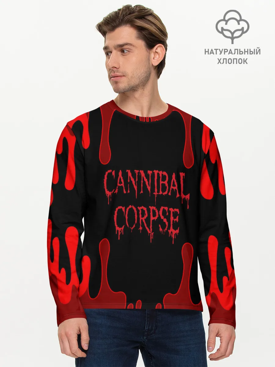 Мужской лонгслив базовый / Cannibal Corpse