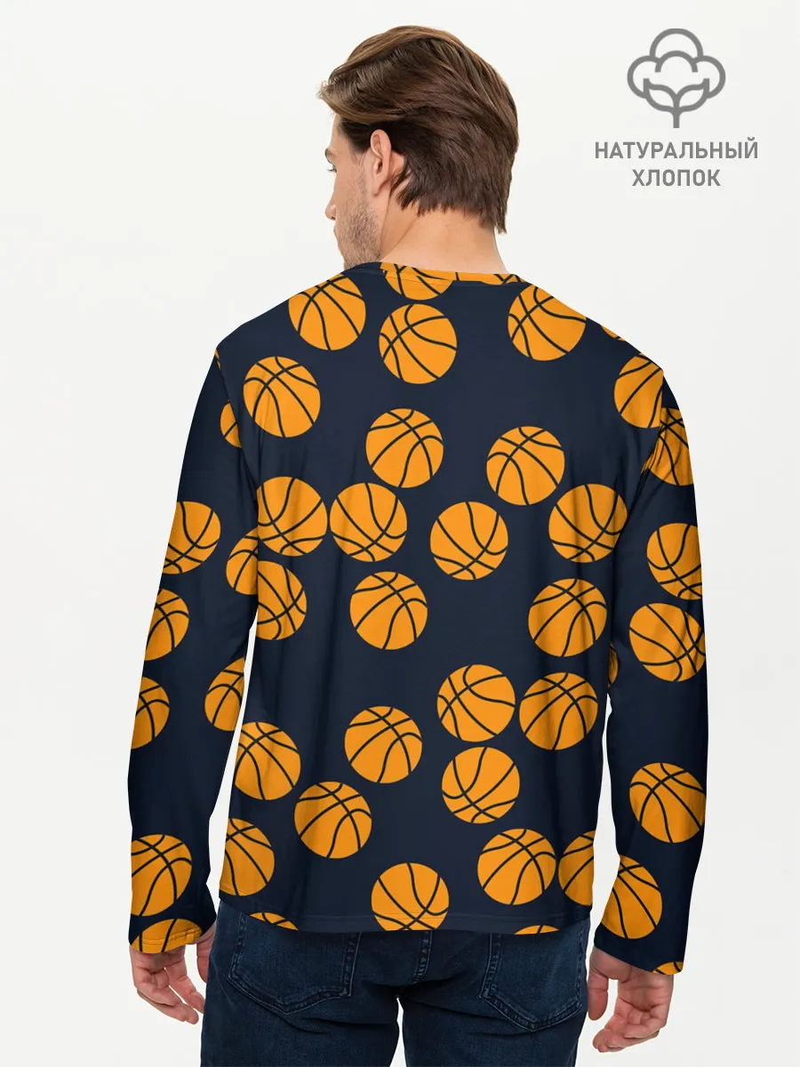 Мужской лонгслив базовый / Баскетбольные мячи