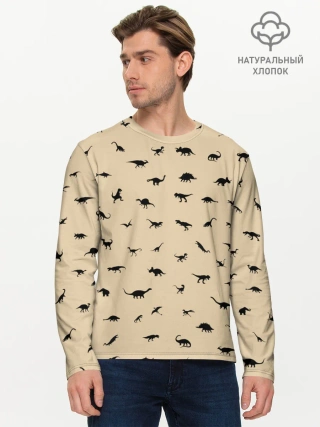 Мужской лонгслив базовый / Dinoworld#2