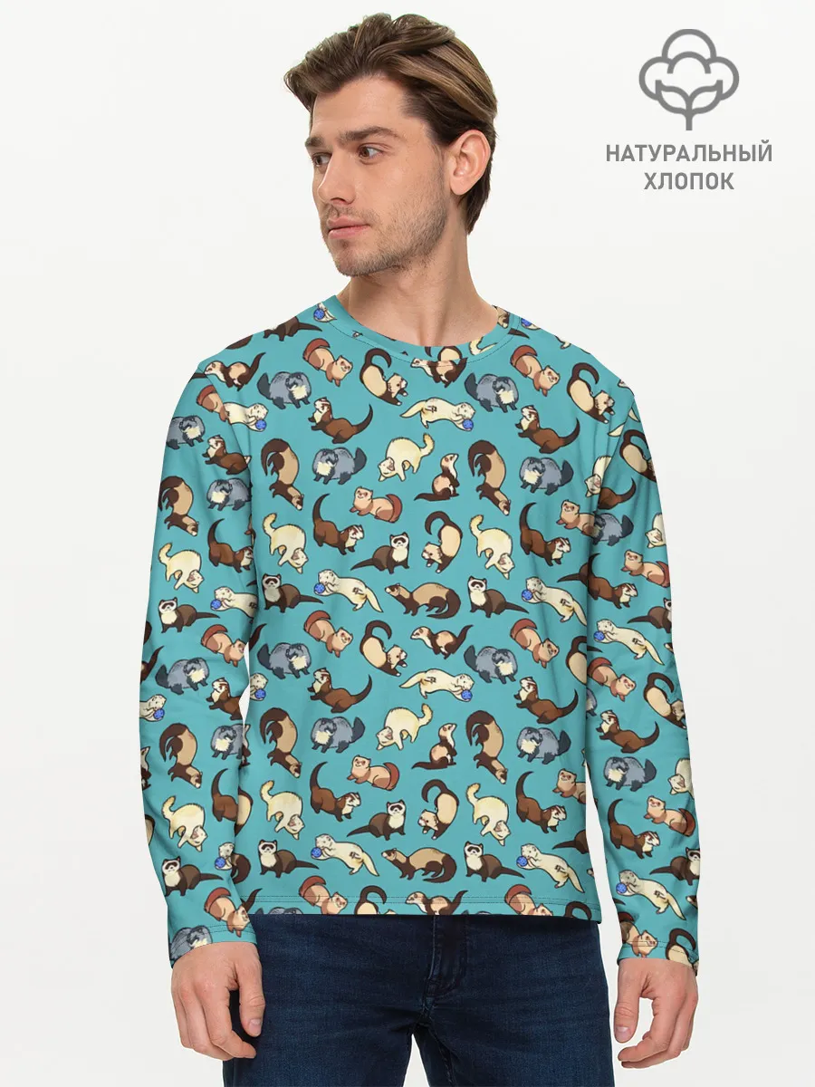 Мужской лонгслив базовый / Соболи