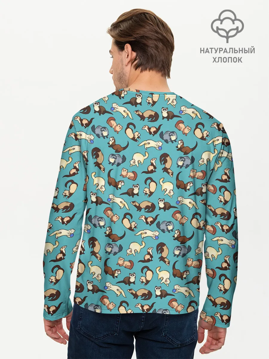 Мужской лонгслив базовый / Соболи