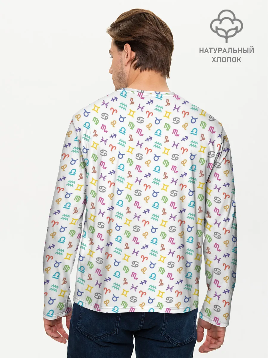 Мужской лонгслив базовый / Знаки Зодиака