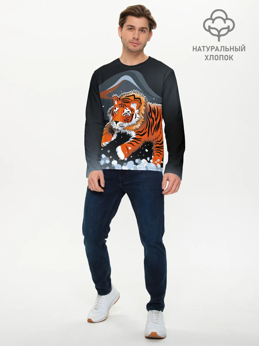 Мужской лонгслив базовый / АМУРСКИЙ ТИГР
