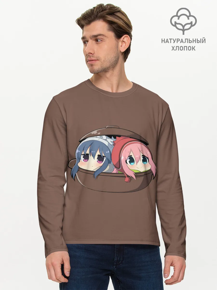 Мужской лонгслив базовый / Рин и Надэсико
