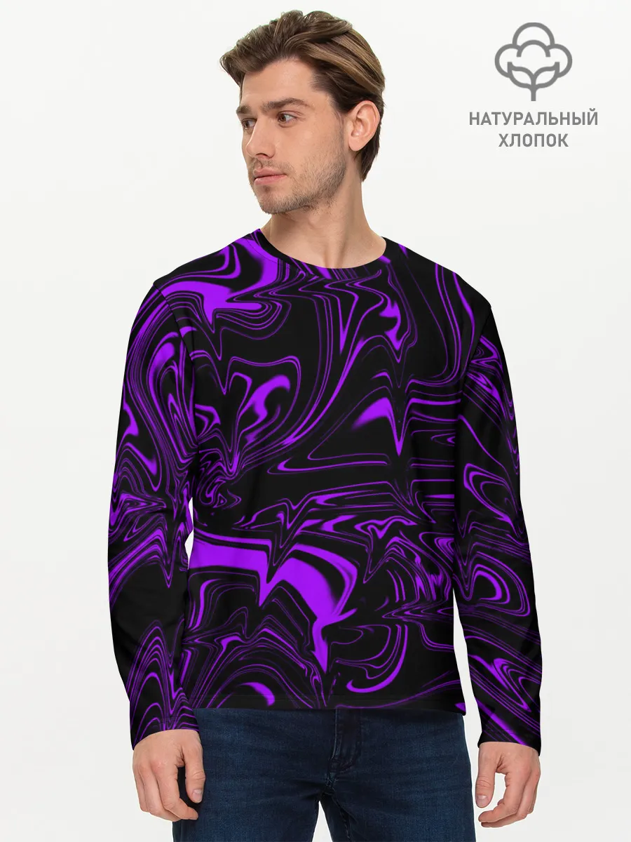 Мужской лонгслив базовый / Жидкий градиент