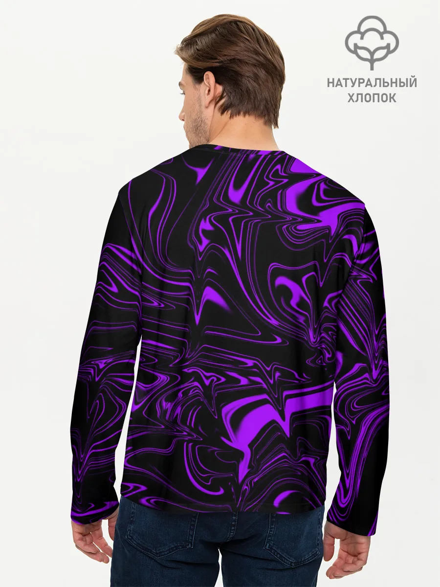 Мужской лонгслив базовый / Жидкий градиент