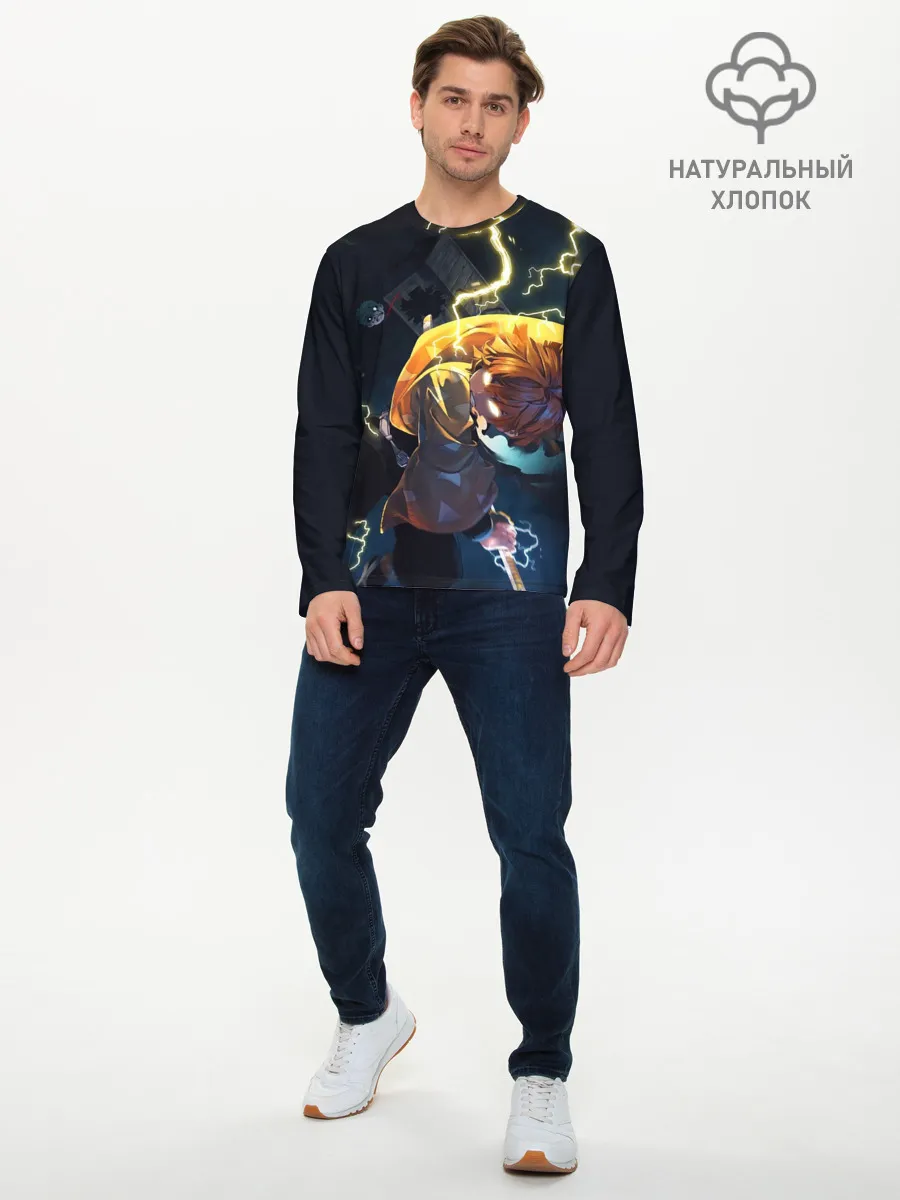 Мужской лонгслив базовый / ЗЕНИЦУ АКАЦУМА | ZENITSU