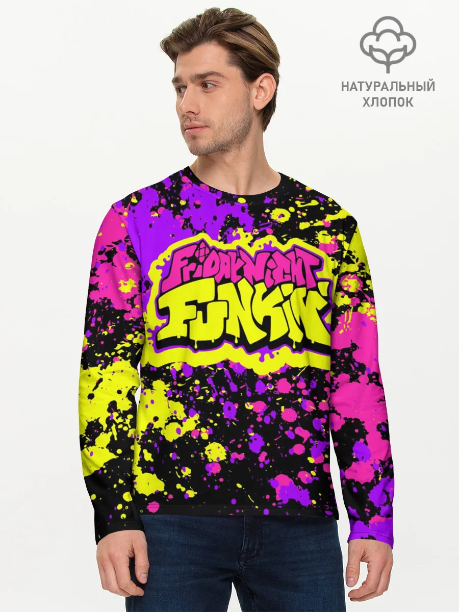Мужской лонгслив базовый / Friday Night Funkin