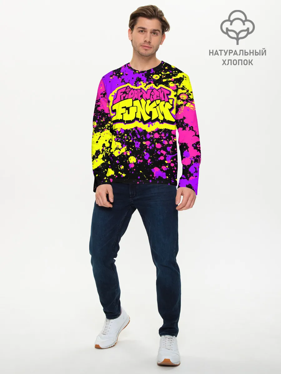 Мужской лонгслив базовый / Friday Night Funkin