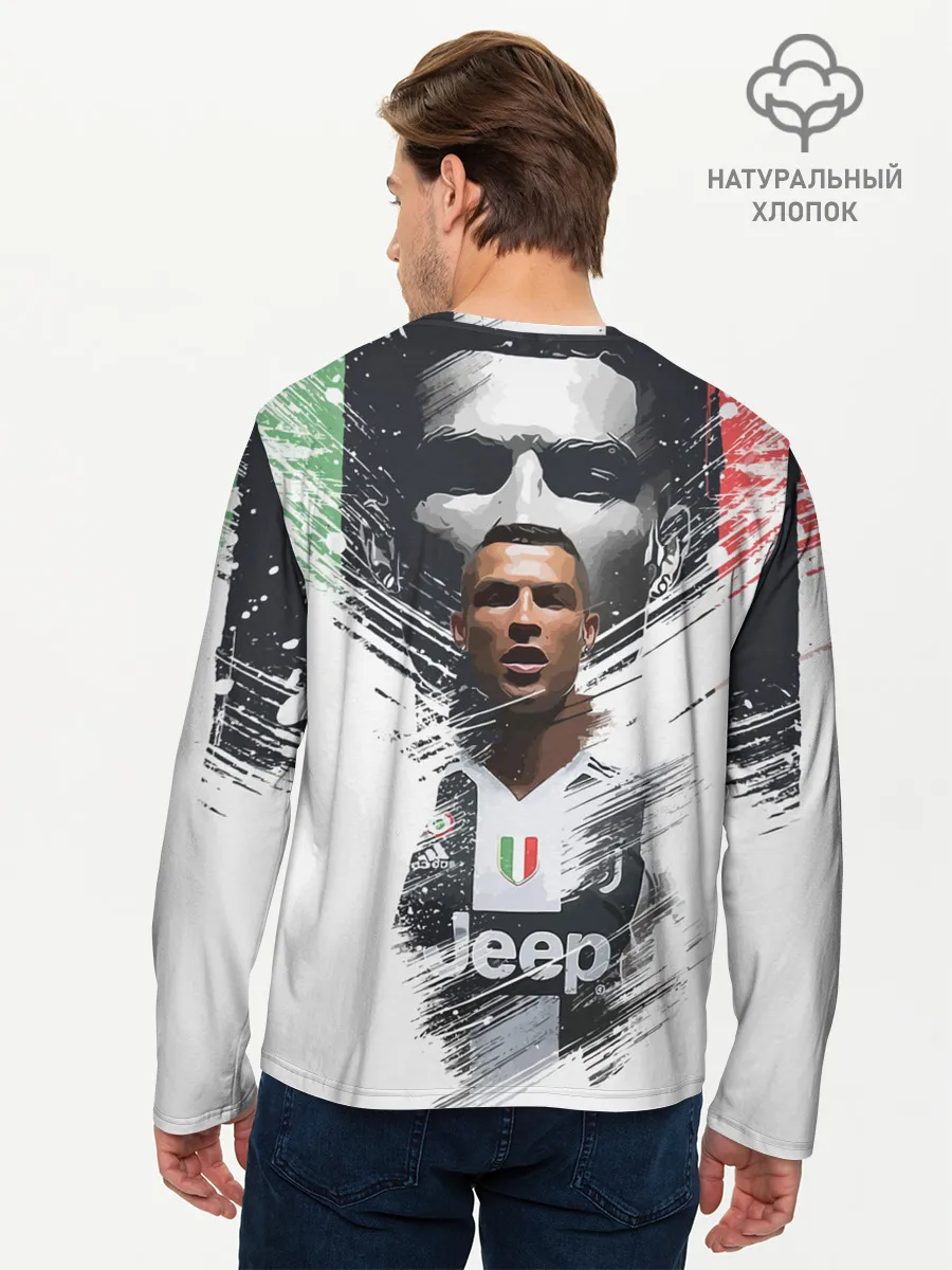 Мужской лонгслив базовый / Криштиану Роналду