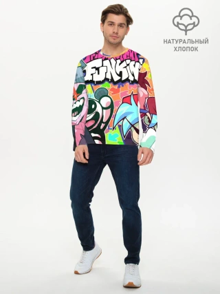 Мужской лонгслив базовый / Friday night funkin